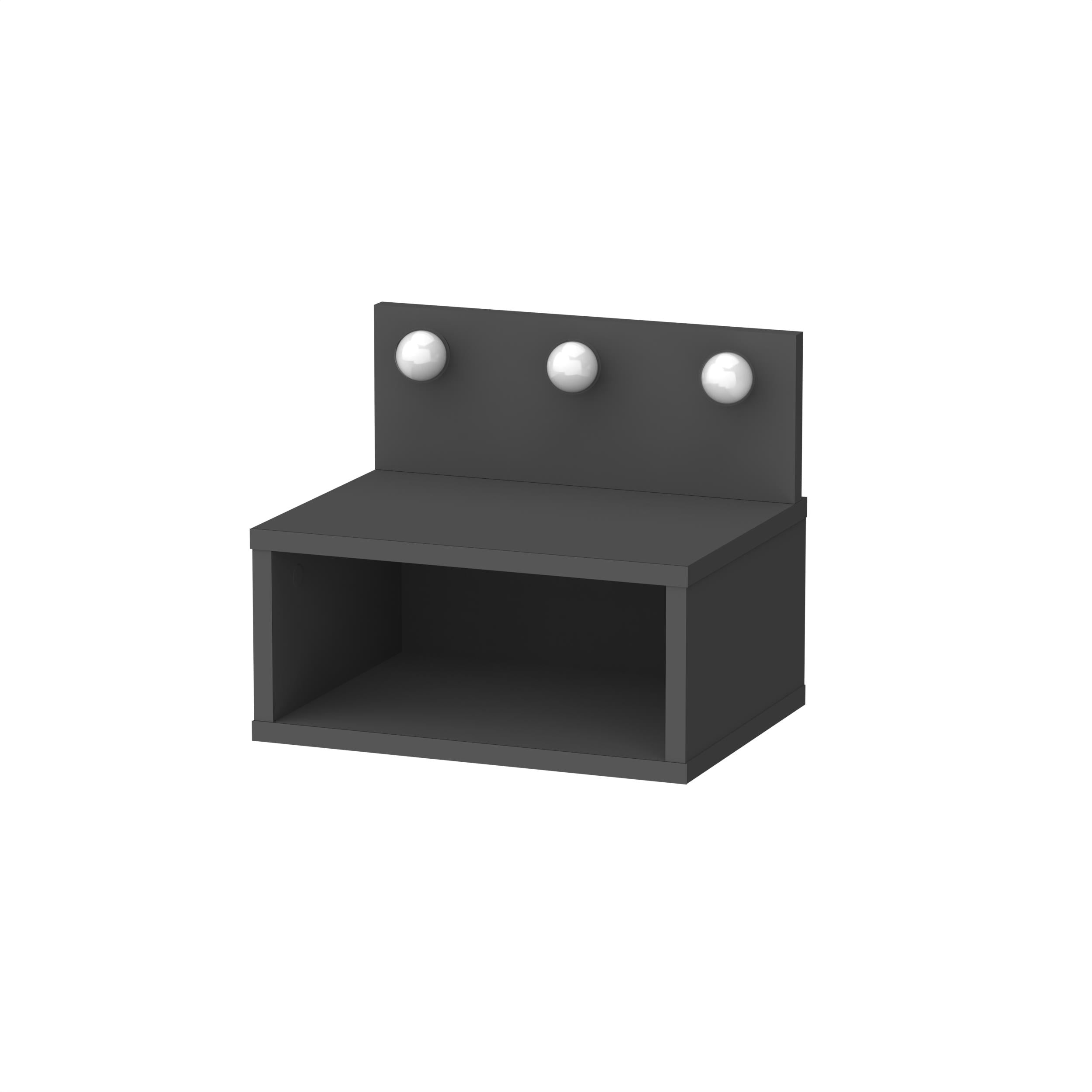 Table de chevet murale Treo avec lumières LED