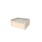 Decortieliving - Brisa Floating Bedside Table with Drawer and Top Shelf