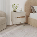 Decortieliving - Bedroom Set: Arch Bedside Table + Cozy Woven Throw