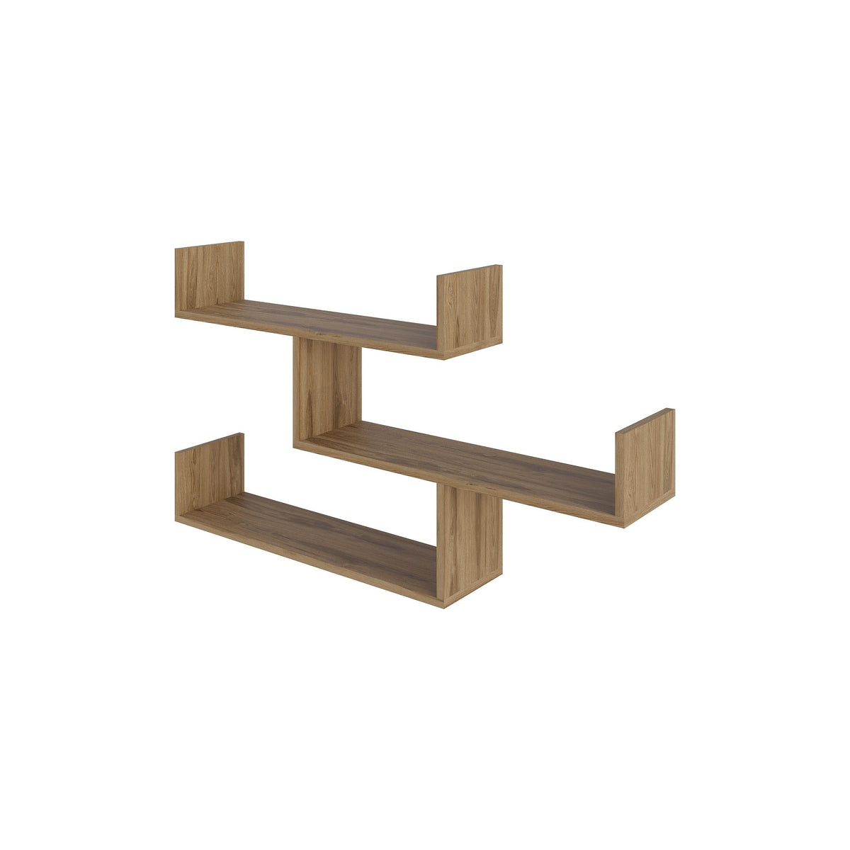 Decortieliving - Tibet Wall Shelf Unit – 119 cm Modern Floating Bookcase