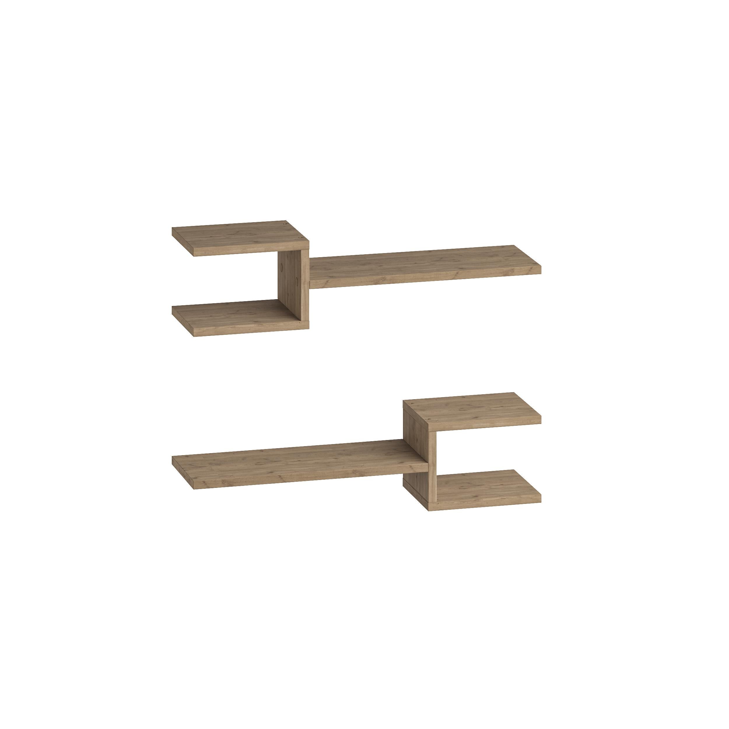 Decortieliving - Fork Modern Floating Shelf Set 18.2cm Short