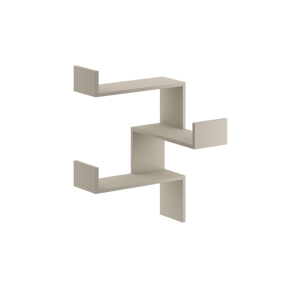 Decortieliving - Luksa Corner Wall Mounted Modern Bookcase Display Unit Medium W 60cm