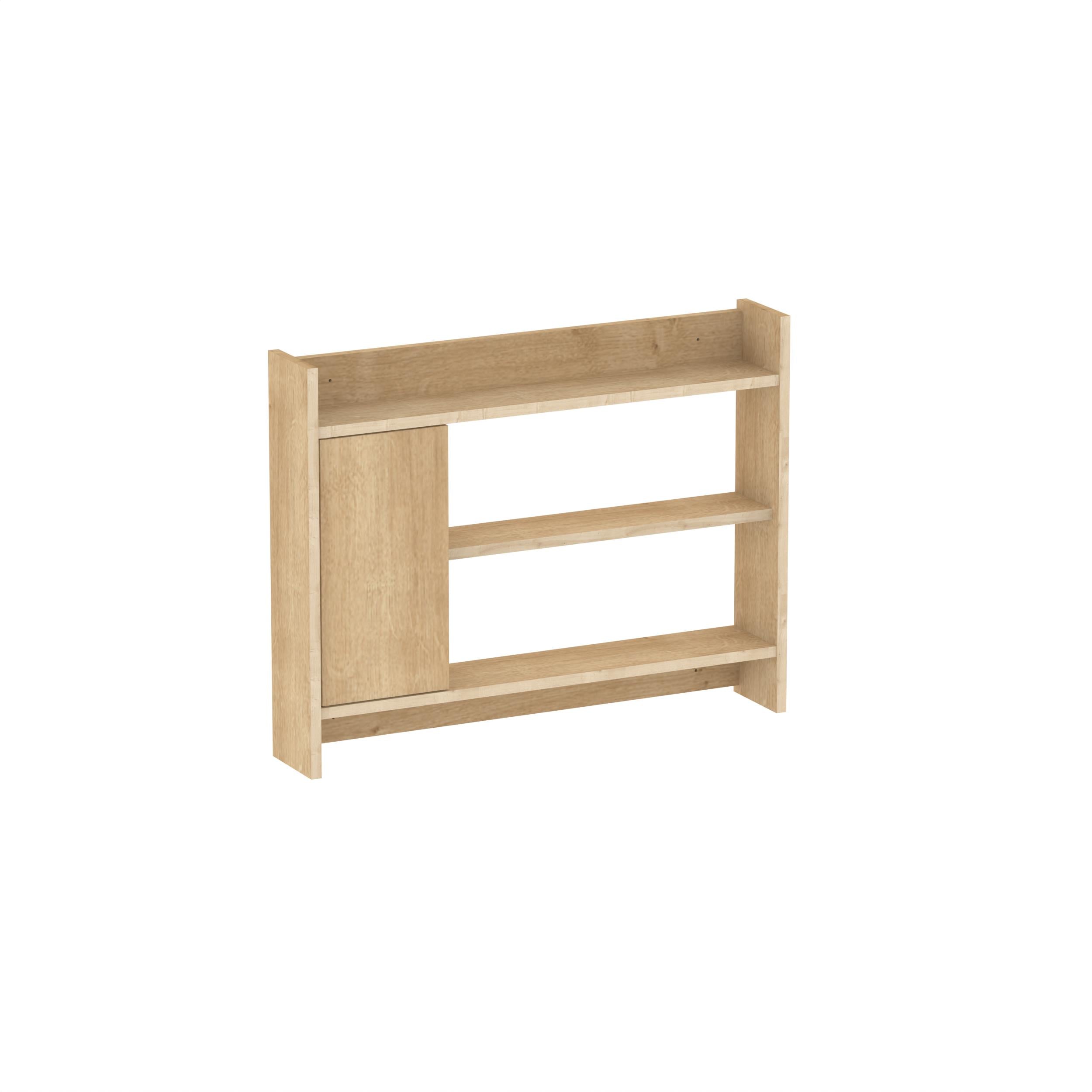 Étagère murale Fleet – Unité murale de 85 cm avec placard