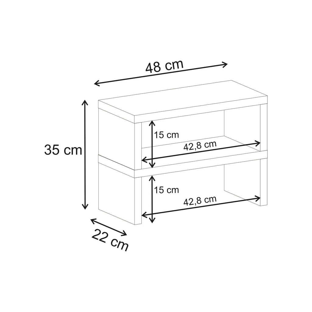 Étagère de cuisine Dean – 25 mm – Organisateur de rangement pour plan de travail