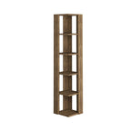 Decortieliving - Nati Modern Corner Bookcase Display Unit Tall 161cm