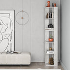 Decortieliving - Nati Modern Corner Bookcase Display Unit Tall 161cm
