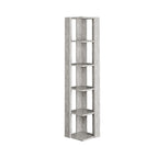 Decortieliving - Nati Modern Corner Bookcase Display Unit Tall 161cm
