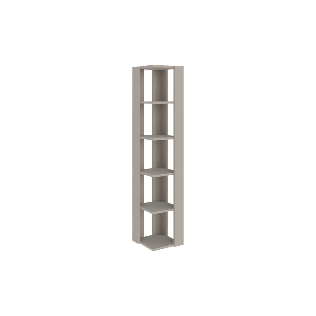 Decortieliving - Nati Modern Corner Bookcase Display Unit Tall 161cm