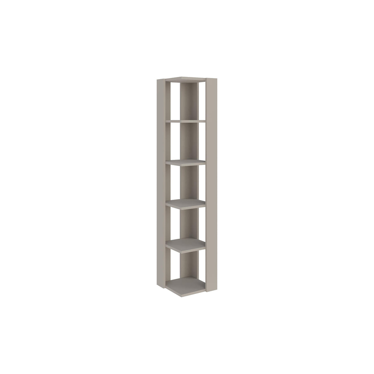 Decortieliving - Nati Modern Corner Bookcase Display Unit Tall 161cm