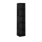 Decortieliving - Piano Modern Corner Bookcase Display Unit Tall 158.9cm