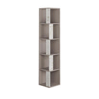Decortieliving - Piano Modern Corner Bookcase Display Unit Tall 158.9cm