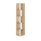 Decortieliving - Piano Modern Corner Bookcase Display Unit Tall 158.9cm