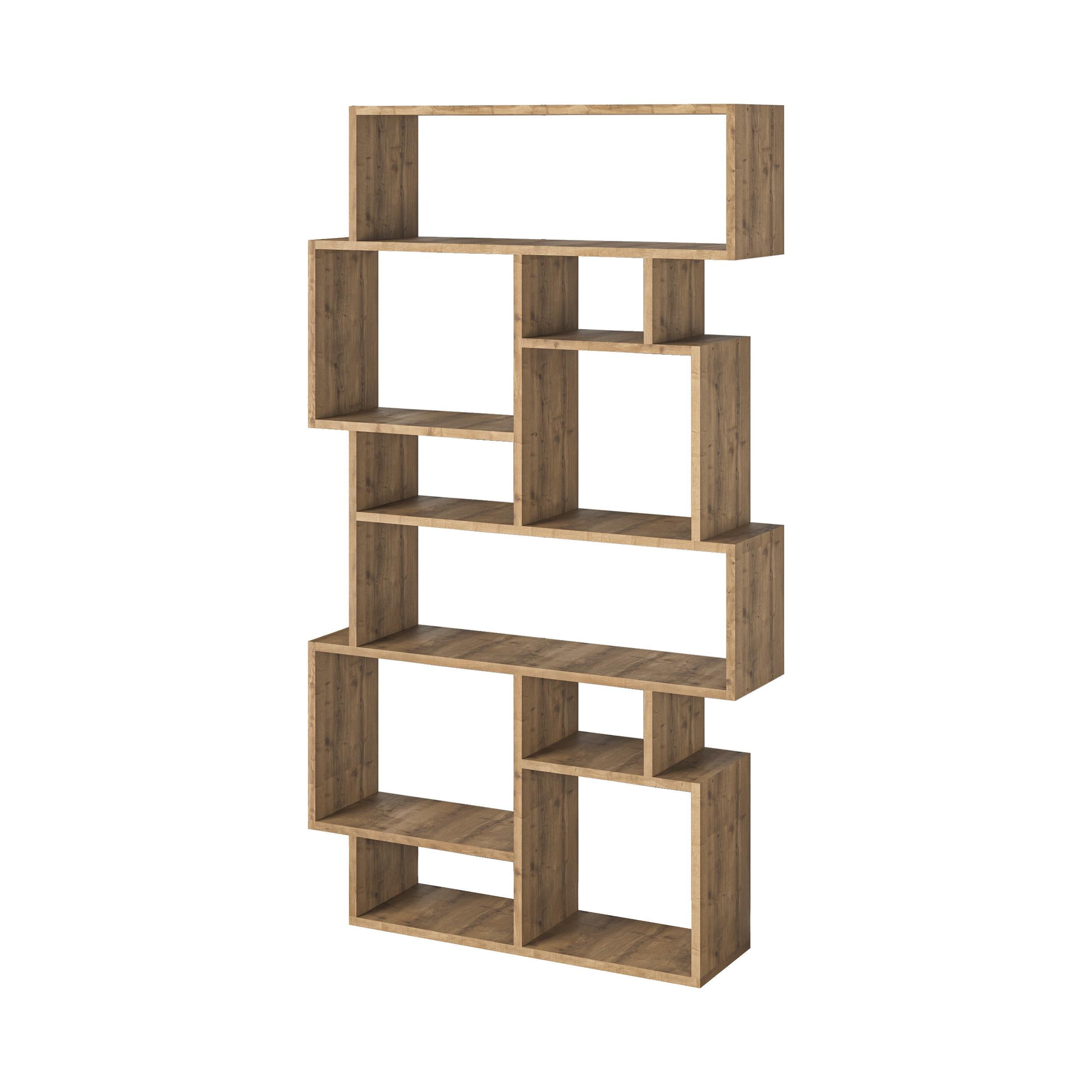 Decortieliving - Karmato Modern Bookcase Display Unit Tall 168.5cm