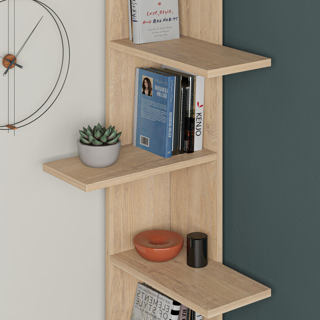 Decortieliving - Saso 5-tier Corner Bookcase 141 cm