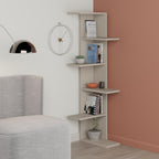 Decortieliving - Saso 5-tier Corner Bookcase 141 cm