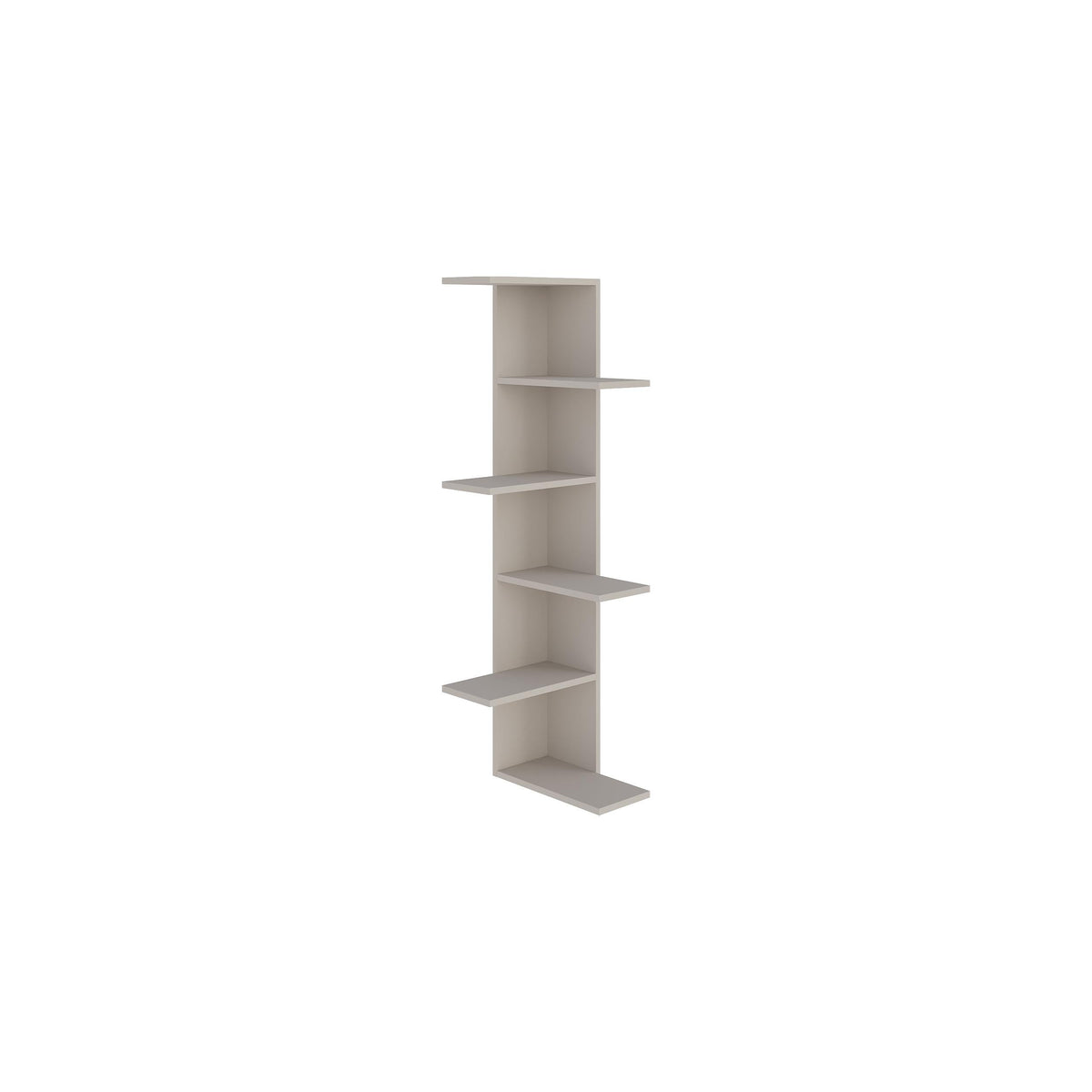 Decortieliving - Saso 5-tier Corner Bookcase 141 cm