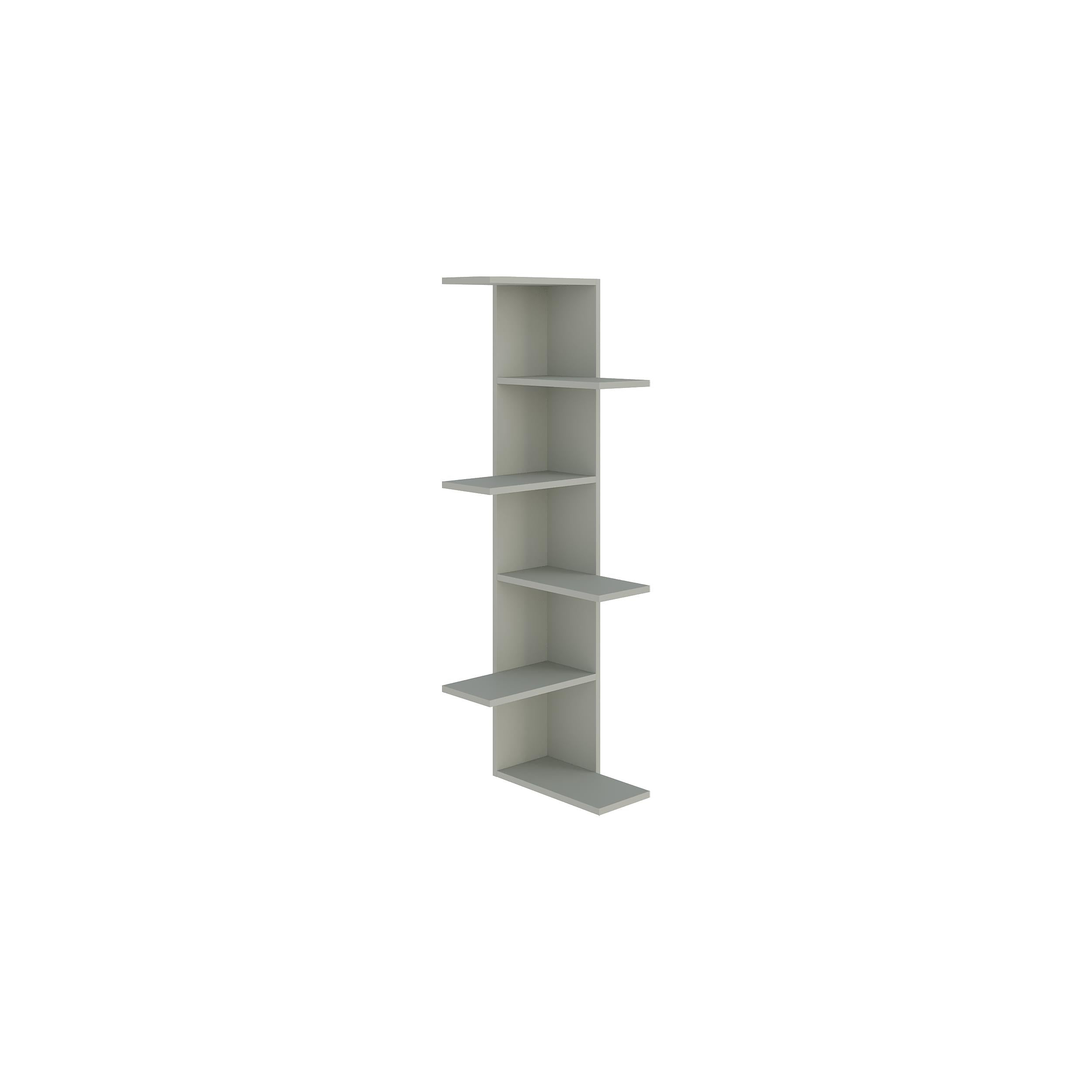 Decortieliving - Saso 5-tier Corner Bookcase 141 cm