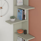 Decortieliving - Saso 5-tier Corner Bookcase 141 cm