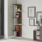 Decortieliving - Saso 5-tier Corner Bookcase 141 cm