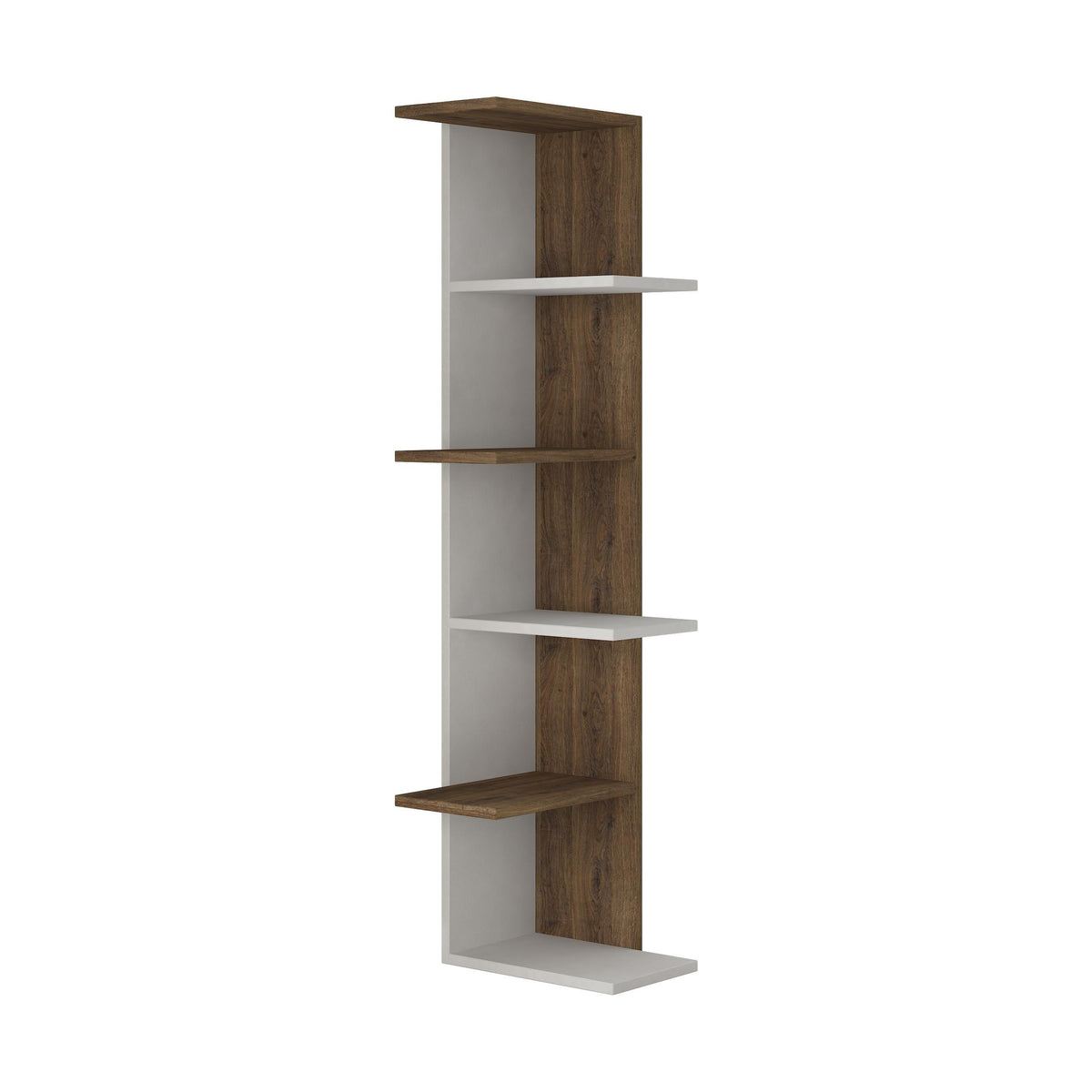 Decortieliving - Saso 5-tier Corner Bookcase 141 cm