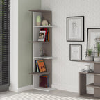 Decortieliving - Saso 5-tier Corner Bookcase 141 cm
