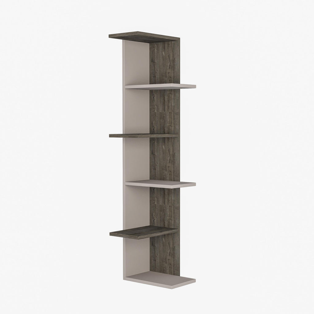 Decortieliving - Saso 5-tier Corner Bookcase 141 cm