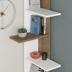 Decortieliving - Saso 5-tier Corner Bookcase 141 cm