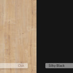 Decortieliving - Detroit Industrial Bookcase Shelving Unit Oak-Black 58 x 175 cm