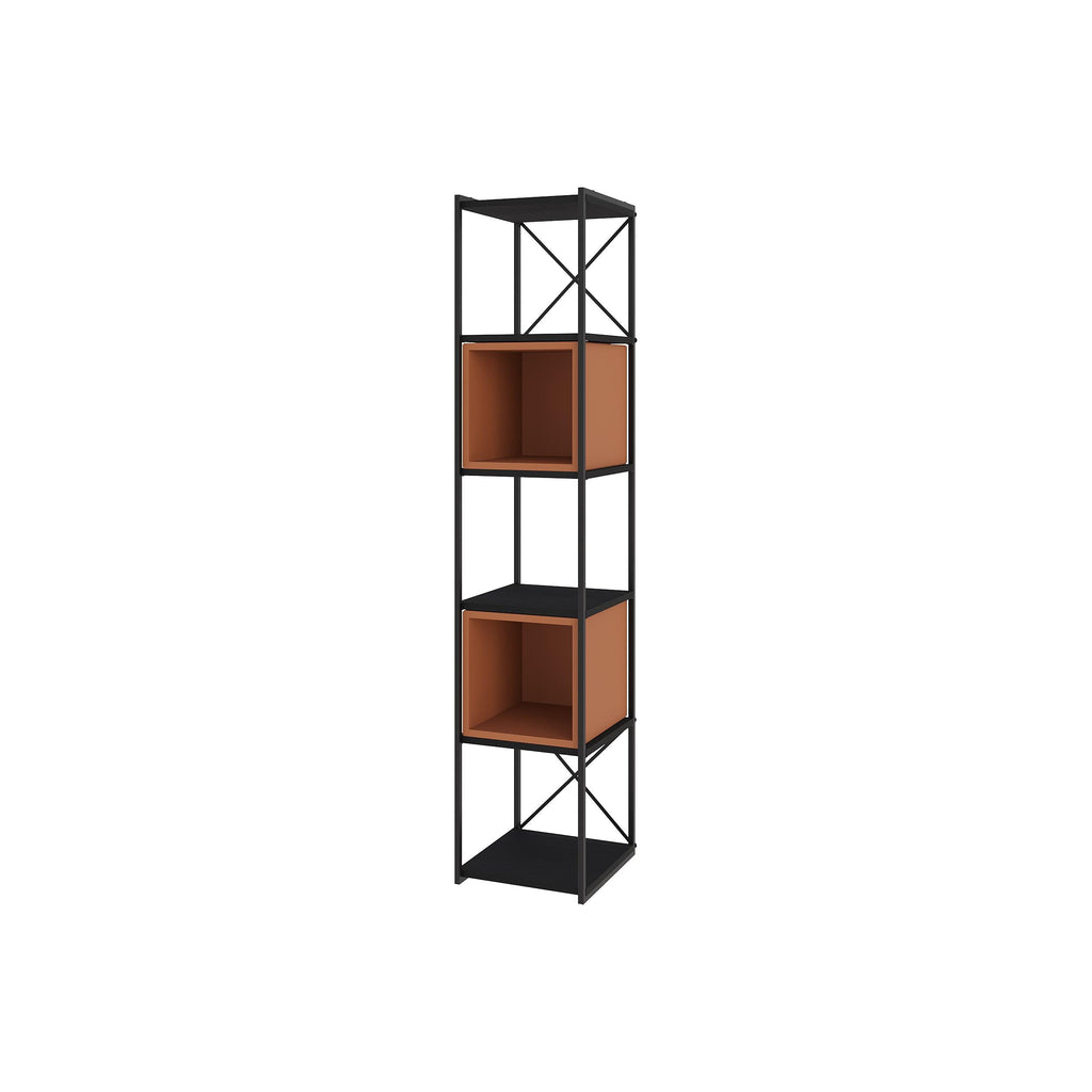 Decortieliving - Vale Mini Industrial Bookcase Set 39 x 36.2 x 179 cm