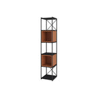 Decortieliving - Vale Mini Industrial Bookcase Set 39 x 36.2 x 179 cm