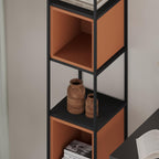 Decortieliving - Vale Mini Industrial Bookcase Set 39 x 36.2 x 179 cm