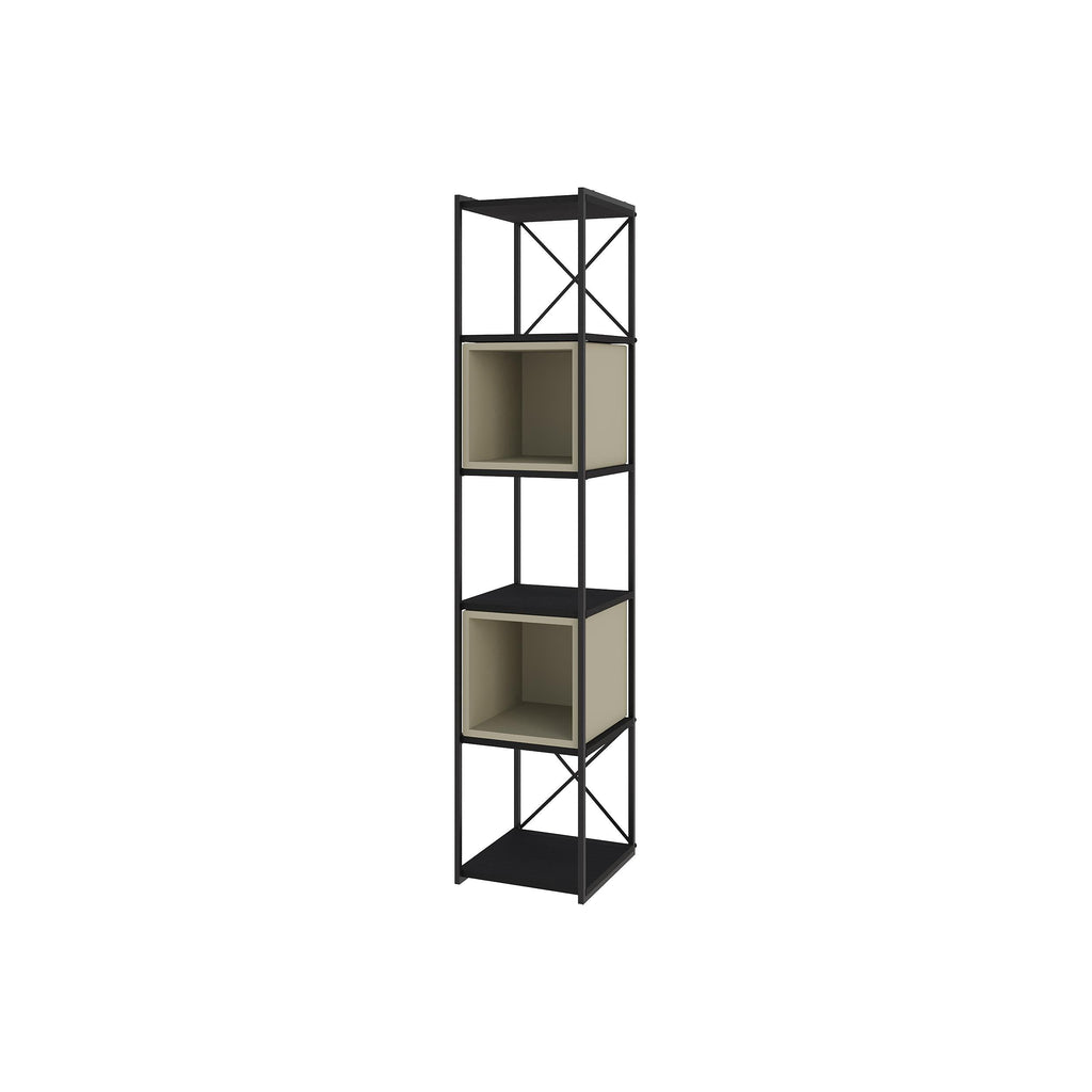 Decortieliving - Vale Mini Industrial Bookcase Set 39 x 36.2 x 179 cm