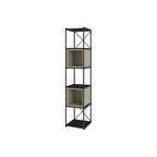 Decortieliving - Vale Mini Industrial Bookcase Set 39 x 36.2 x 179 cm