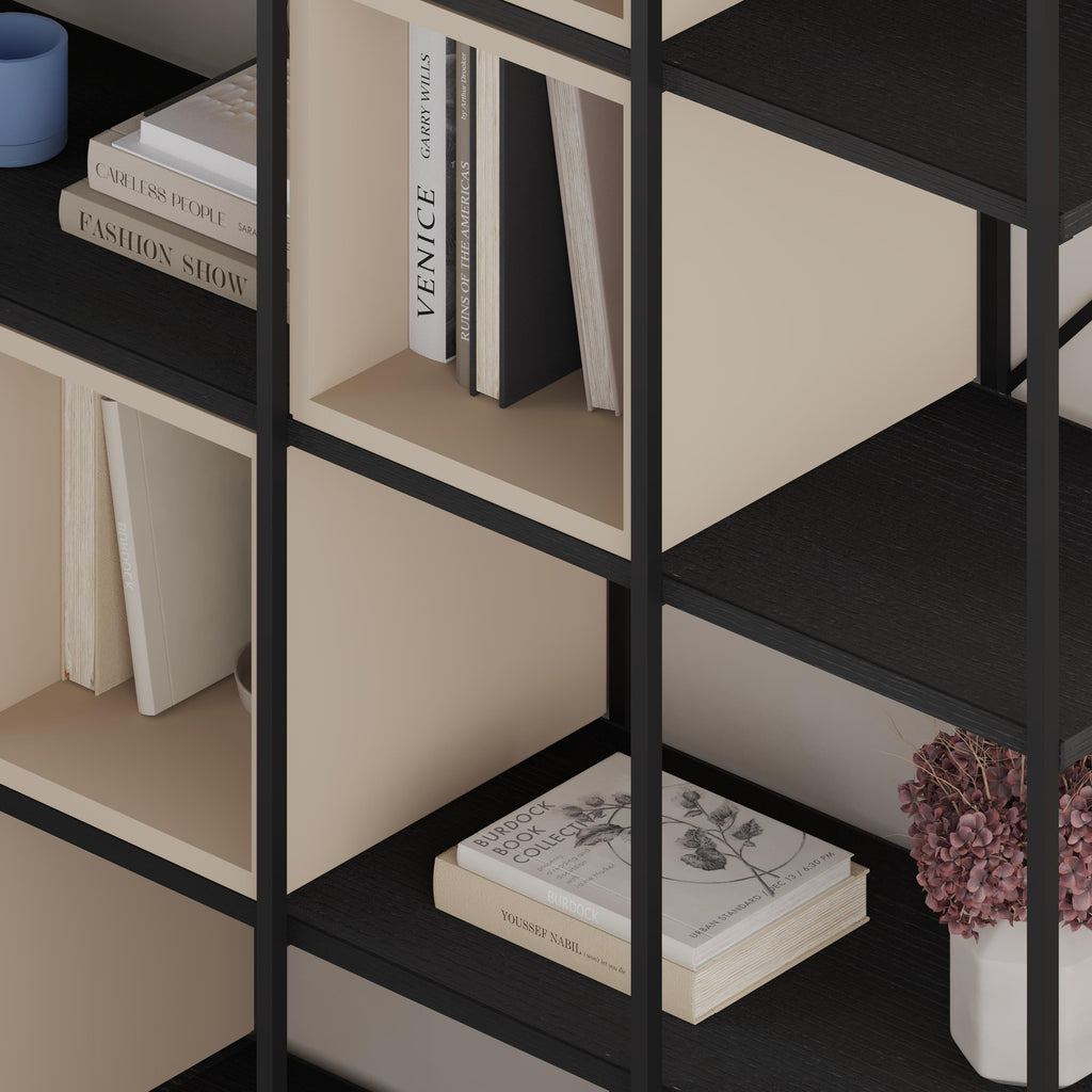 Decortieliving - Vale Maxi Industrial Bookcase Set 39 x 140 x 179 cm