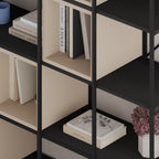 Decortieliving - Vale Maxi Industrial Bookcase Set 39 x 140 x 179 cm