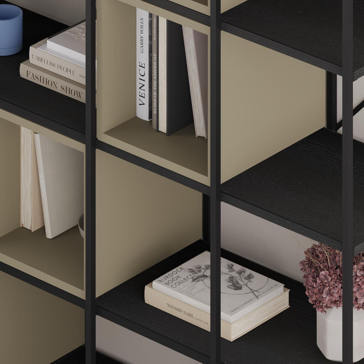 Decortieliving - Vale Maxi Industrial Bookcase Set 39 x 140 x 179 cm