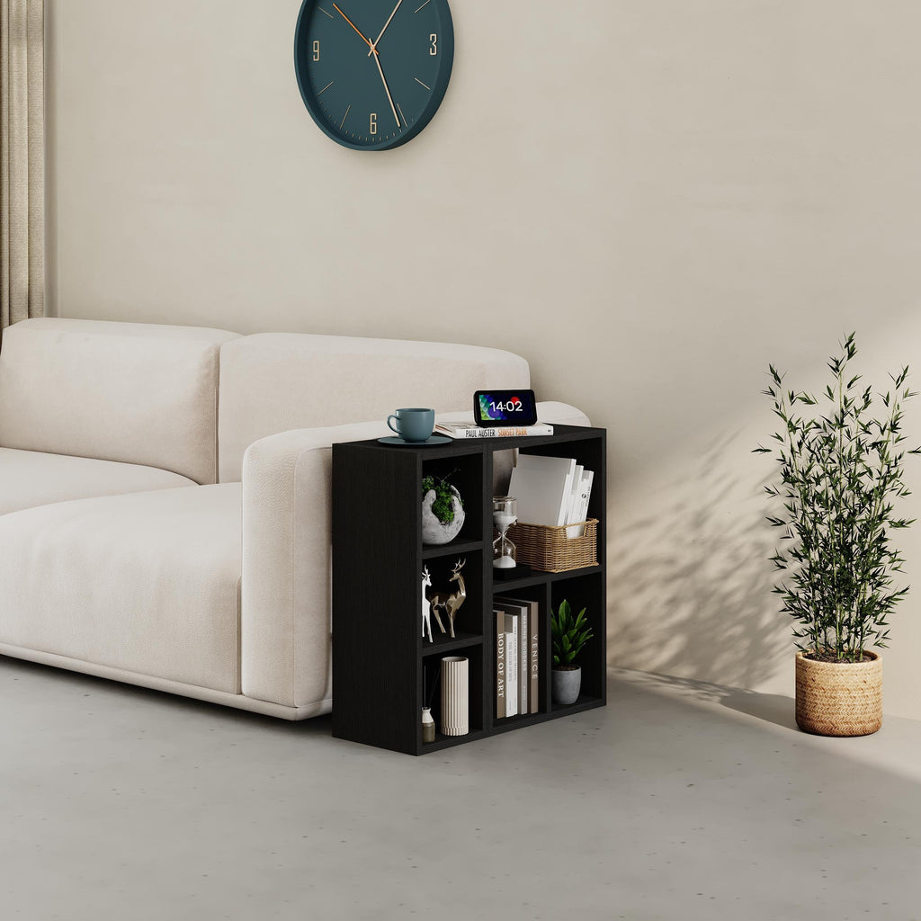 Petite bibliothèque basse Combayn – Meuble de rangement modulaire
