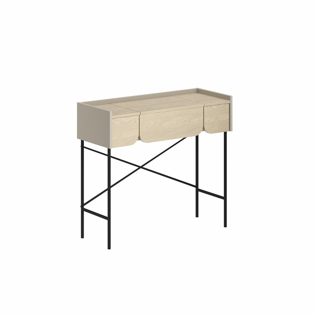 Coiffeuse Terra avec miroir et 2 tiroirs
