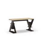 Decortieliving - Papillon Modern Desk With Bookshelf Legs Width 137cm