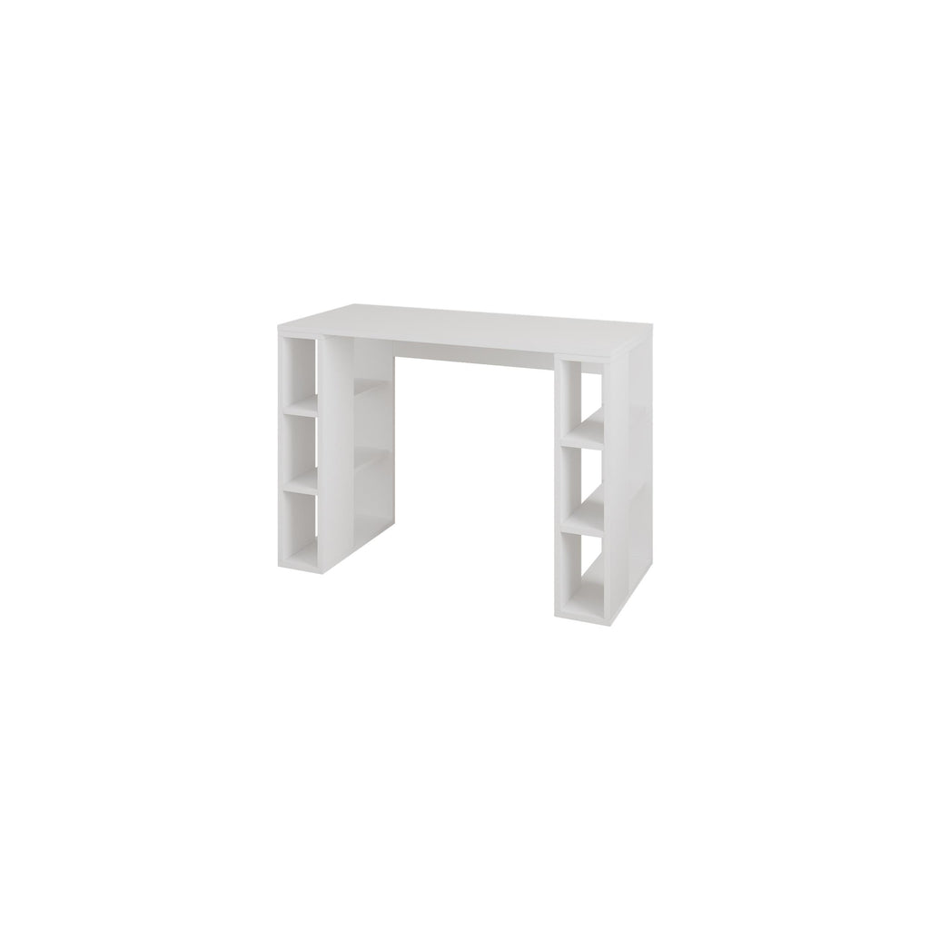 Bureau d'étude Colmar – 106 cm – Bureau moderne avec étagères de rangement