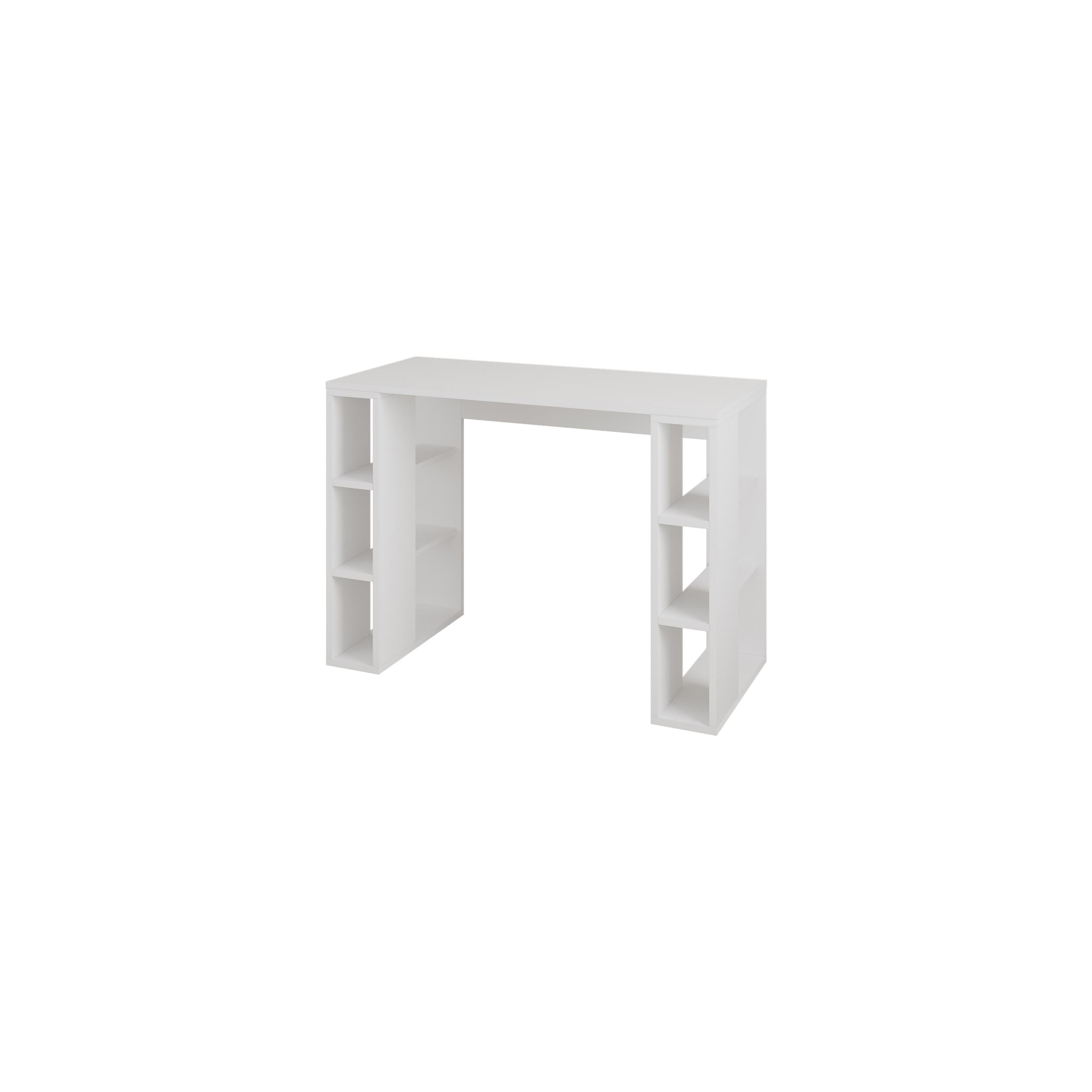 Bureau d'étude Colmar – 106 cm – Bureau moderne avec étagères de rangement