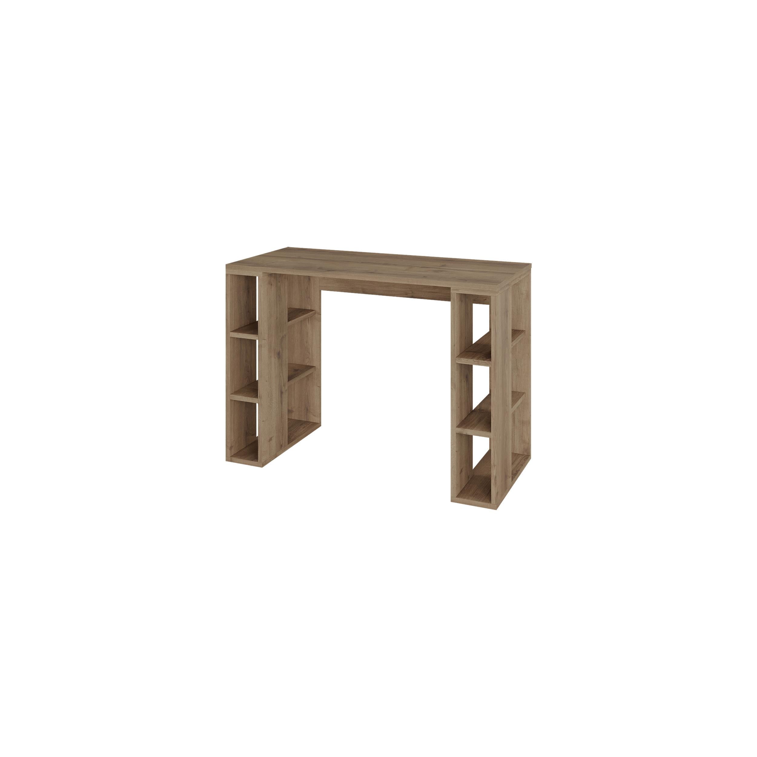 Bureau d'étude Colmar – 106 cm – Bureau moderne avec étagères de rangement