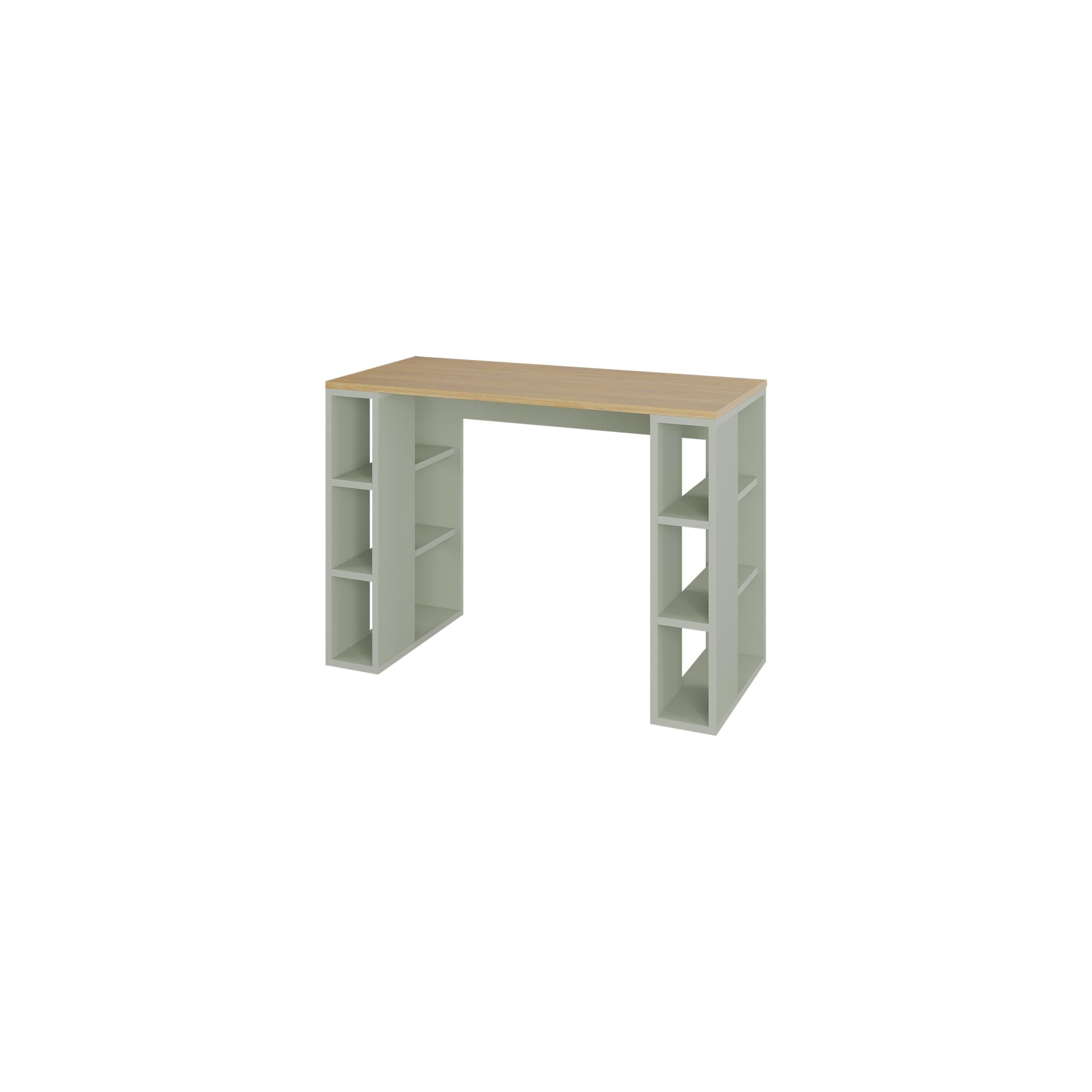 Bureau d'étude Colmar – 106 cm – Bureau moderne avec étagères de rangement