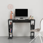 Decortieliving - Papillon Modern Study Desk with Shelves - W 106 cm