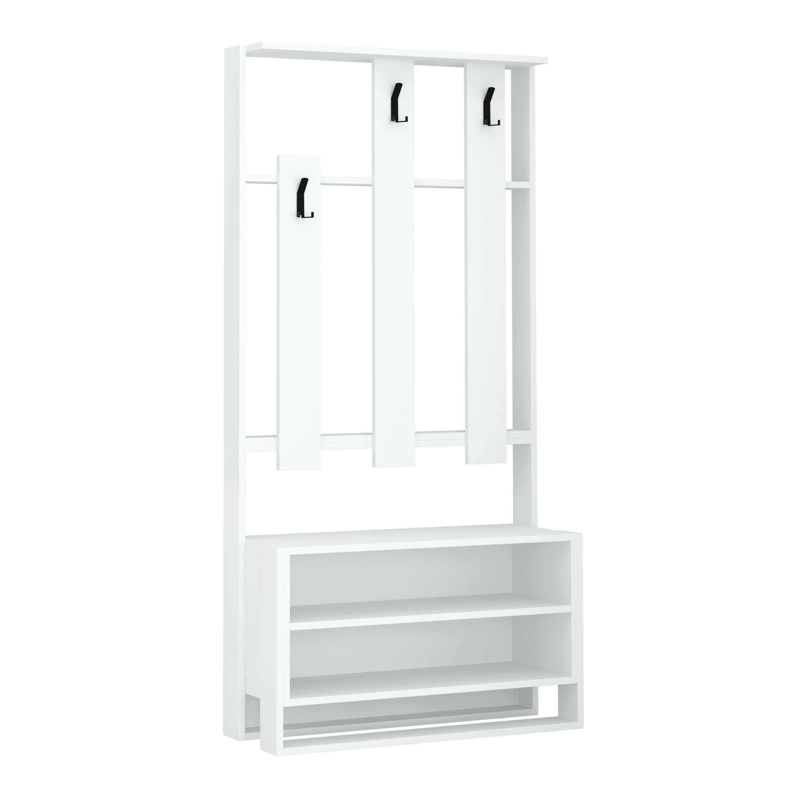 Decortieliving - Chester Hall Stand Shoe Rack Multipurpose Hanger