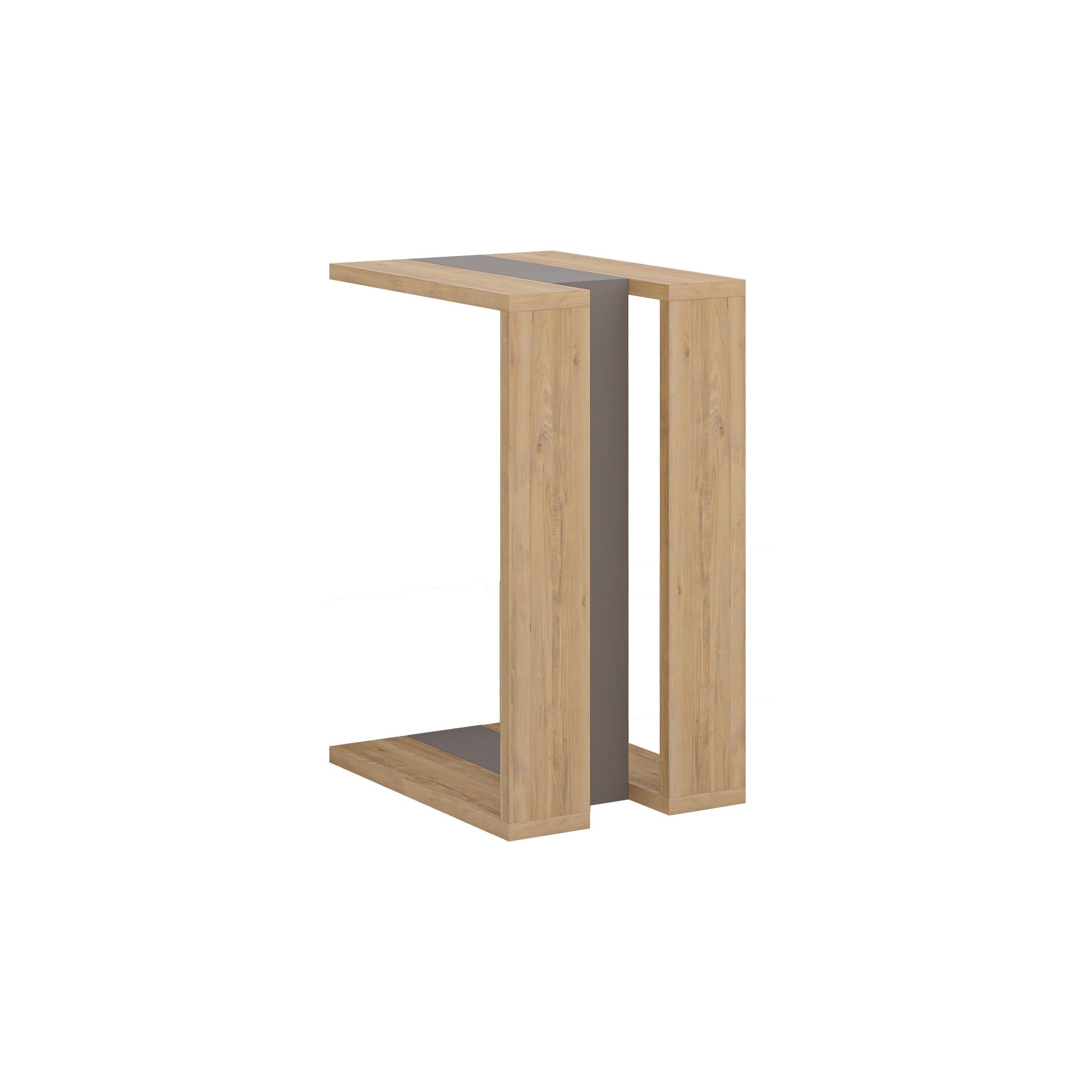 Decortieliving - Muju Modern C Shape Table Multipurpose H 57cm
