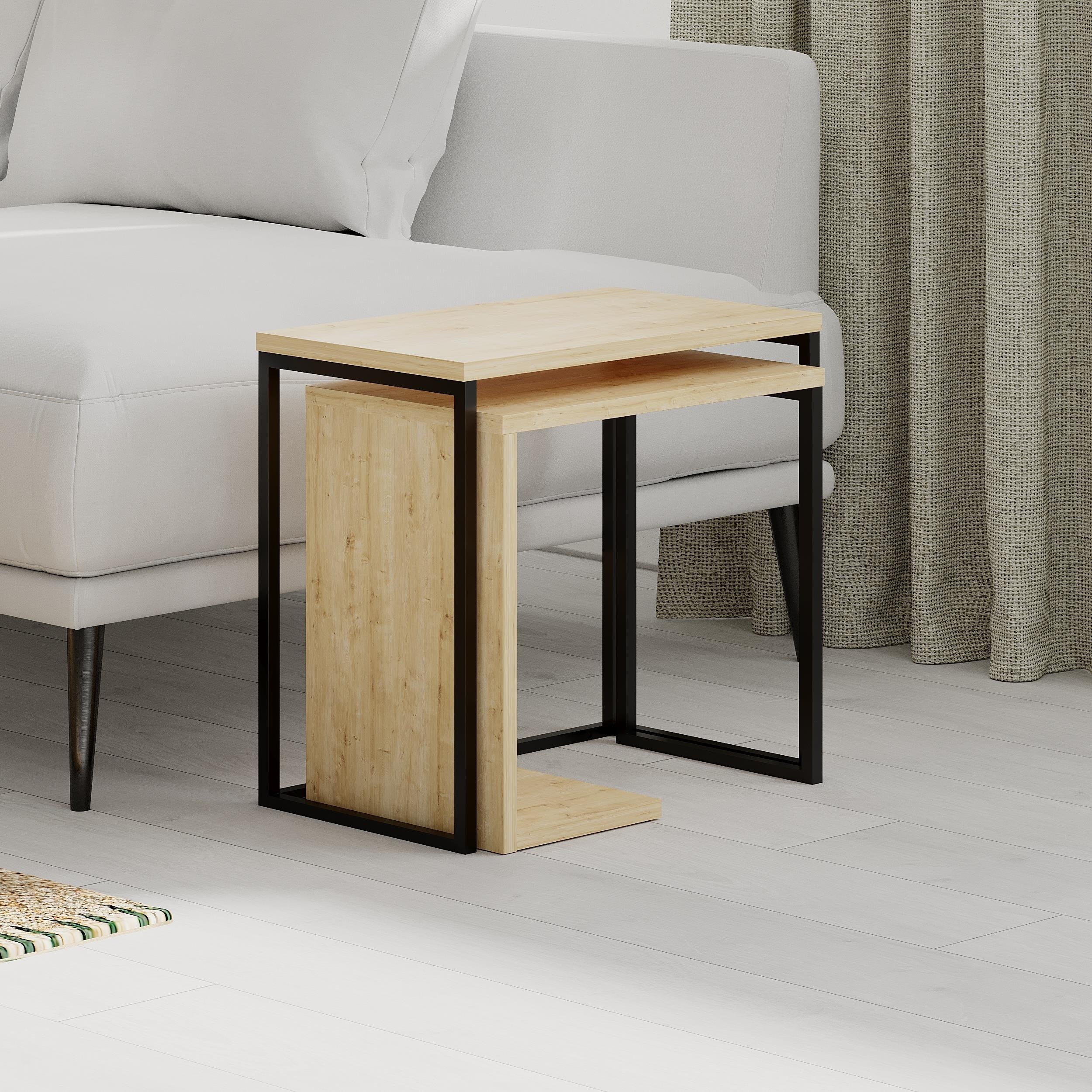 Ensemble de tables d'appoint gigognes modernes Zigosh