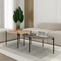 Lot de tables basses rondes et ovales Odelia