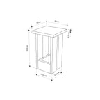 Decortieliving - Tasos Side Table – Modern Compact Side Table for Bedside & Sofa
