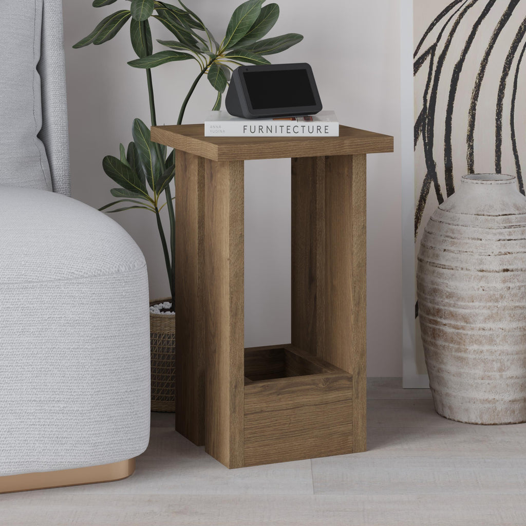 Decortieliving - Tasos Side Table – Modern Compact Side Table for Bedside & Sofa